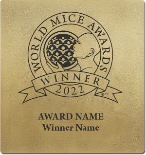 World MICE Awards winner wall plaque